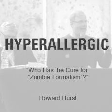 A black and white photo of a man sitting at a table with a quote from howard hurst.