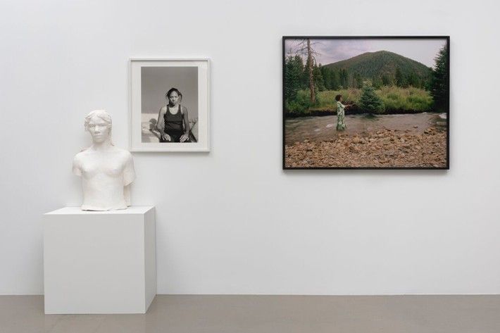 GALLERY ONE left to right - [plinth] Meta Vaux Warrick FULLER, [wall] LaToya Ruby FRAZIER, Xaviera SIMMONS