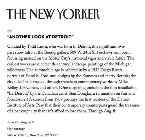 A page from the new yorker magazine titled another look at detroit
