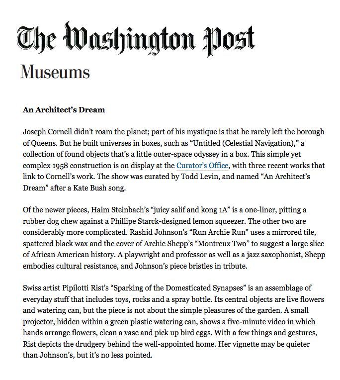 A washington post article about museums is on a white background.