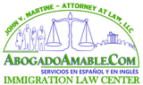 A logo for john martine attorney at law llc