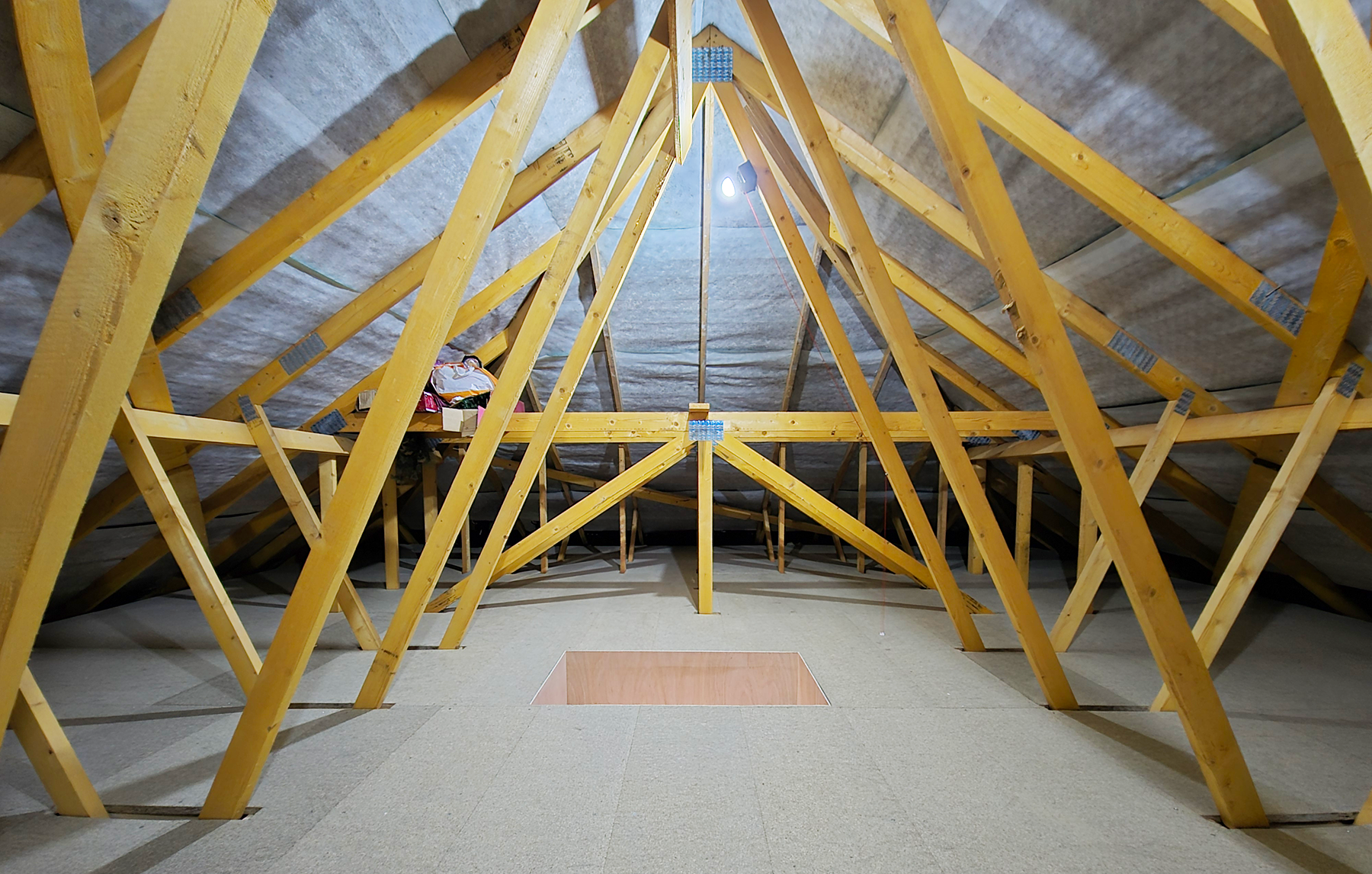 Wooden loft boarding & professional insulation