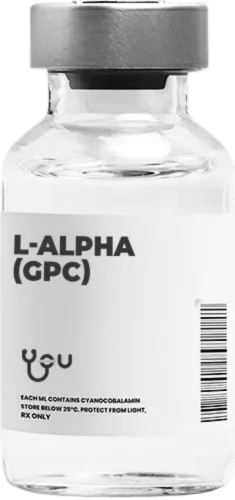 A bottle of l-alpha ( gpc ) is shown on a white background. | You Health