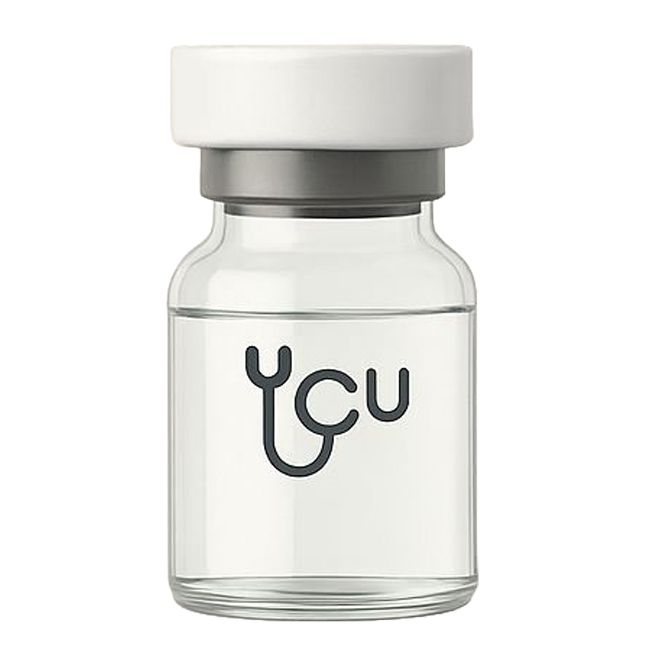 A bottle of glutathione on a white background. | You Health