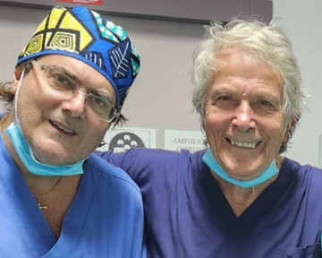 Trattamento chirurgico su viso donna