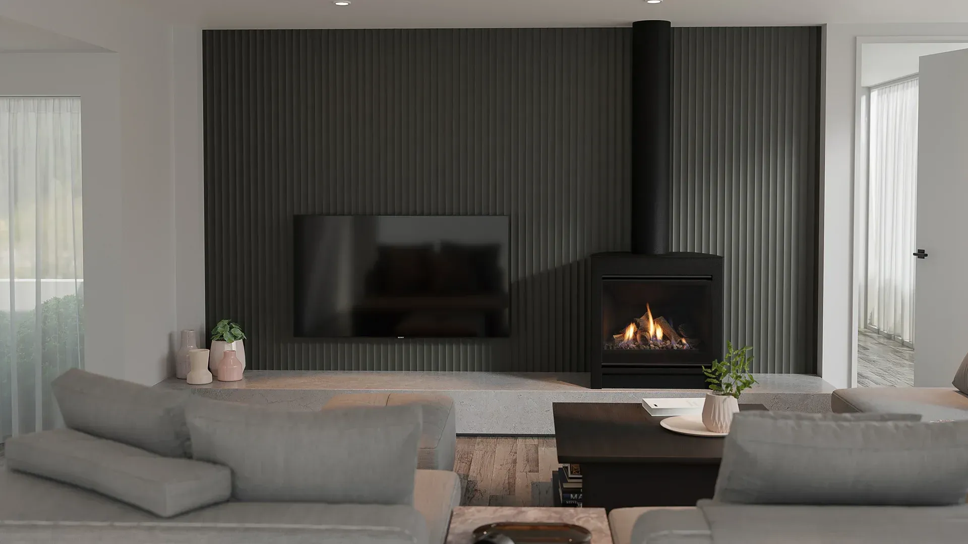 Escea DFS 730 Gas Log Fire