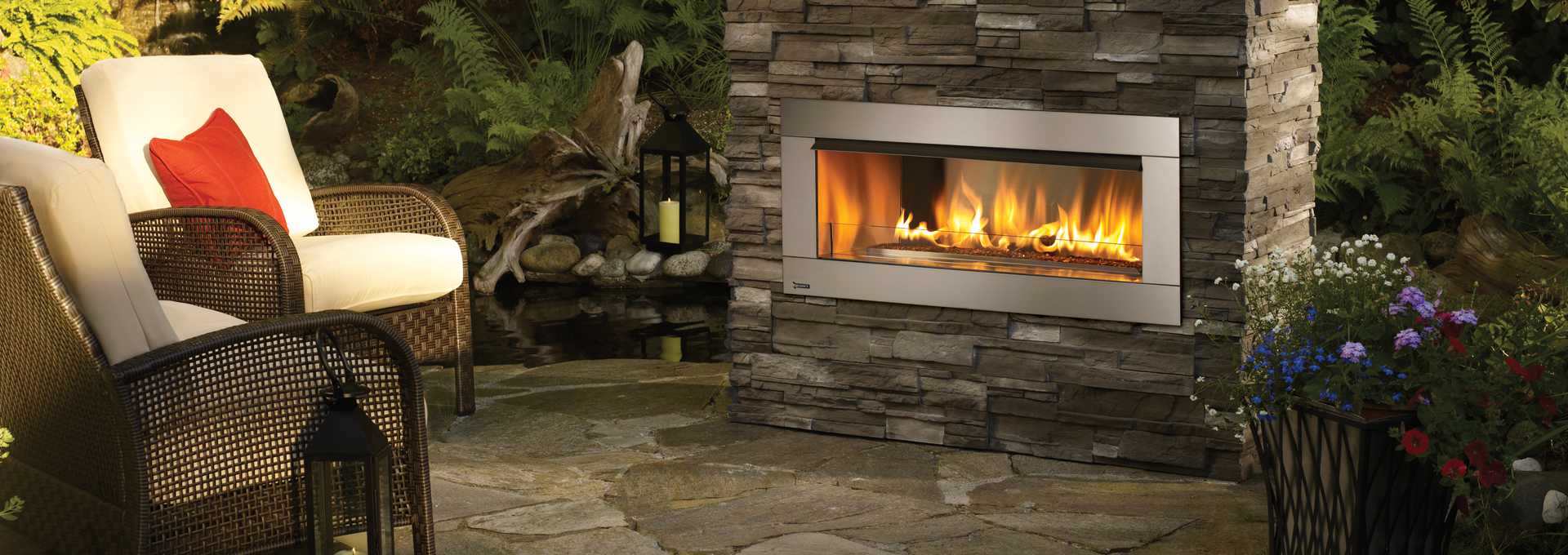 Regency Gemfire HZO42 Outdoor Gas Fireplace — Moonah TAS — Hunts Heating
