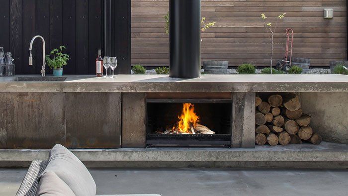 Frameless Fire Feature — Moonah TAS — Hunts Heating
