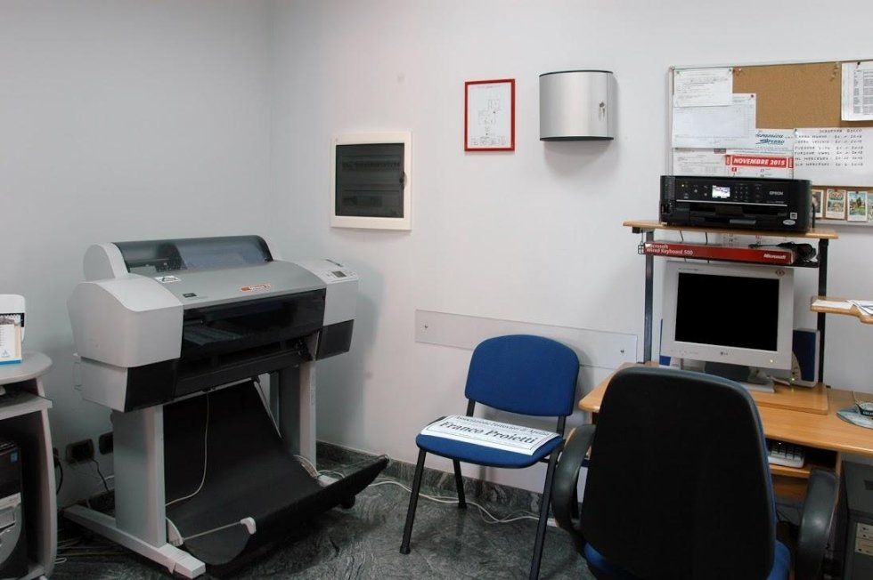 Interno dell'ufficio dell'agenzia funebre