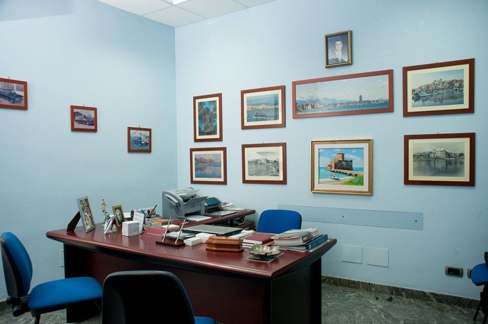 Reception dell'agenzia funebre