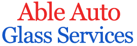 able auto glass services business logo