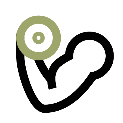 A stethoscope is attached to the arm of a person.