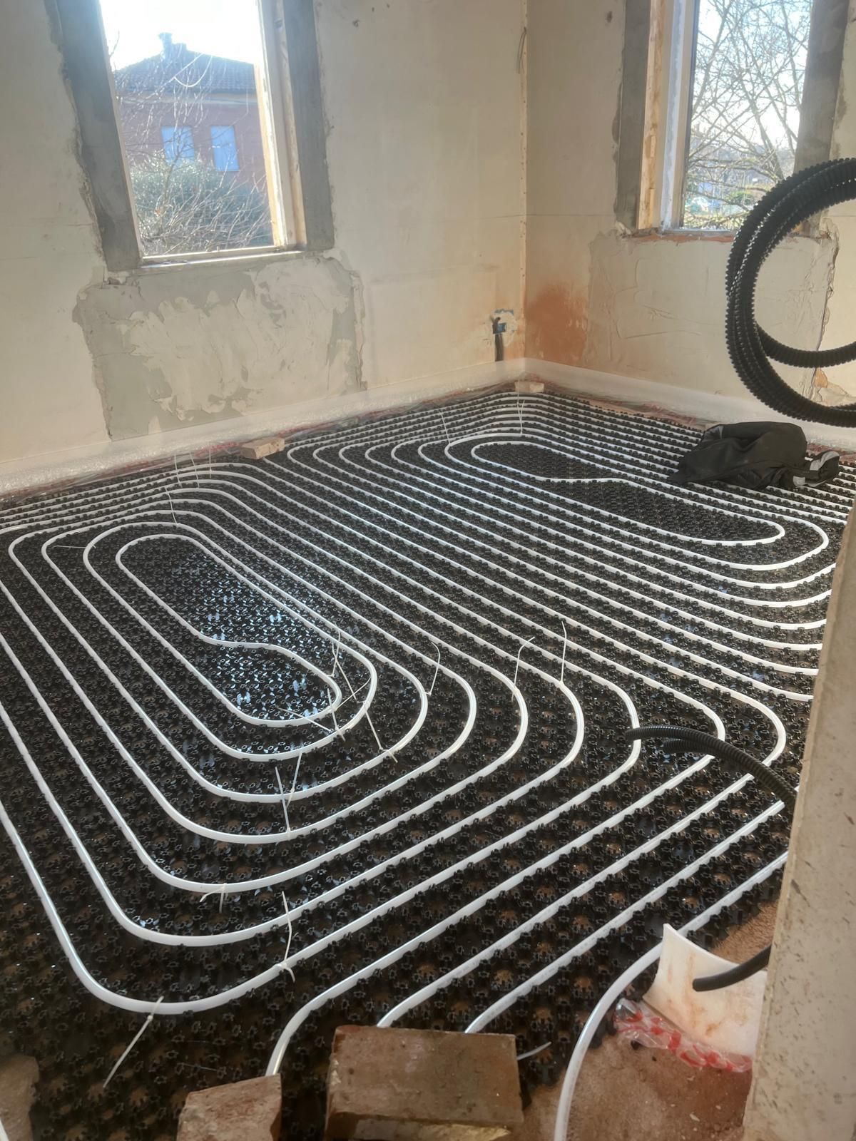 impianto riscaldamento a terra