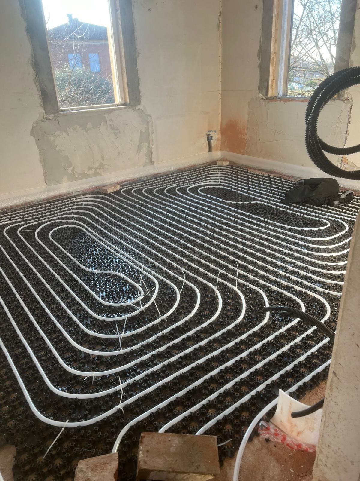 impianto riscaldamento a terra