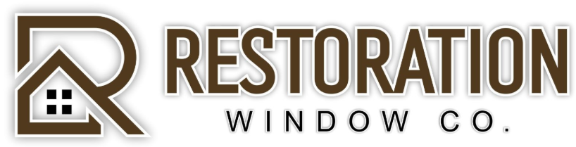 Logo for Restoration Window Co. featuring a stylized house and the letter 