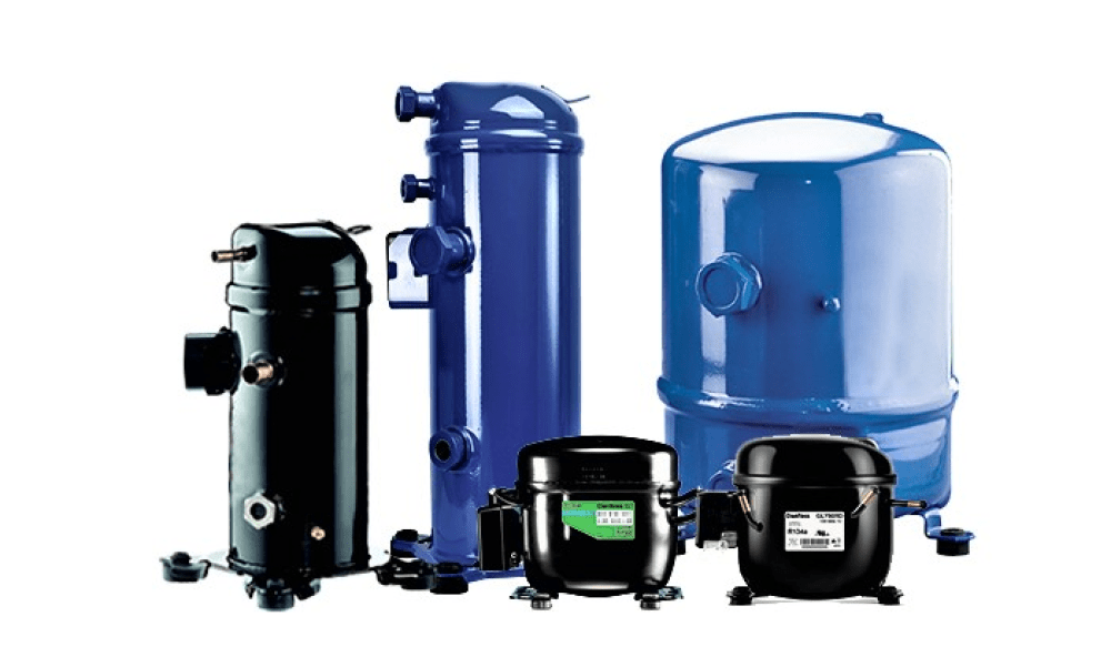 Blue and black refrigeration compressors and components — Refrigeration & Air Supplies (South Coast) In Wollongong, NSW