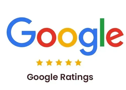 A google review logo that says click to read more or rate and write your own review