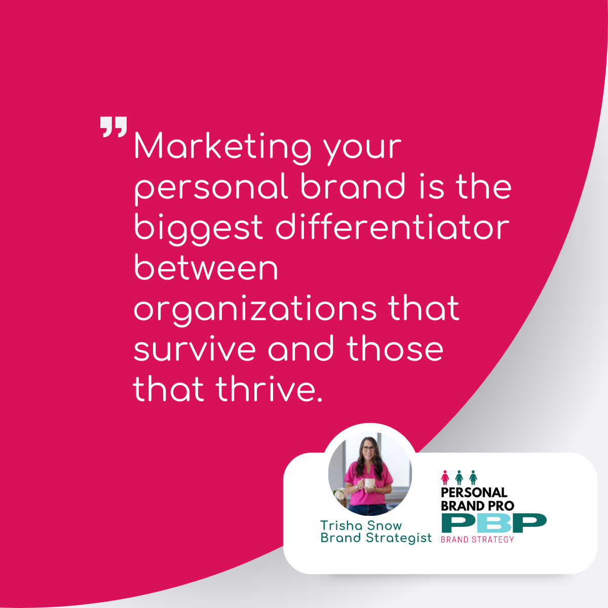 Marketing your personal brand is the biggest differentiator | Personal Brand Pro Image