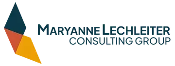 The logo for maryanne lechleiter consulting group