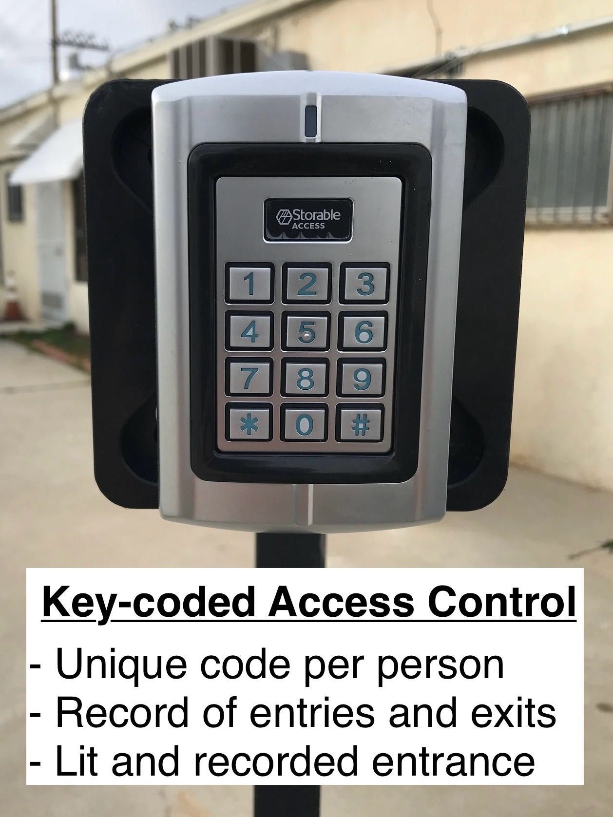 passcode entry consol