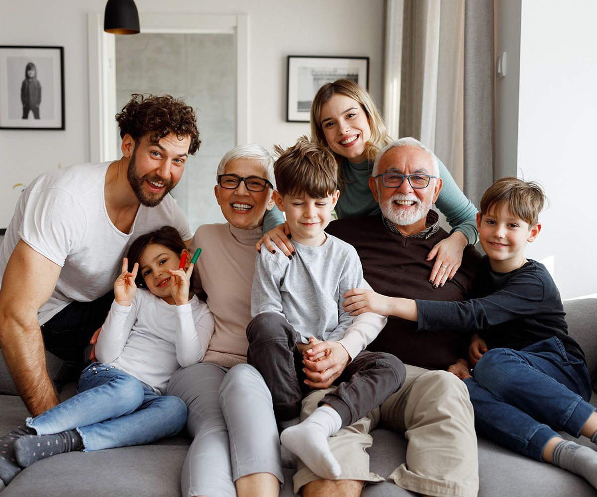 Multi Generational Family on the Sofa — Hollywood, FL — John Galt Insurance