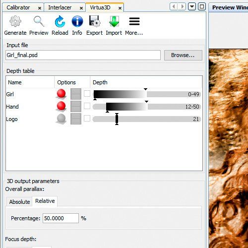 Virtua 3D Module of Imagiam Lenticular Suite software