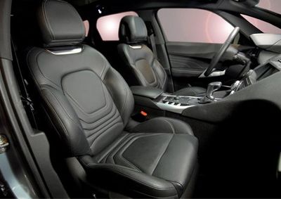 Automotive Detailing — Front Leather Seats of a Luxury Car in Lodi, CA
