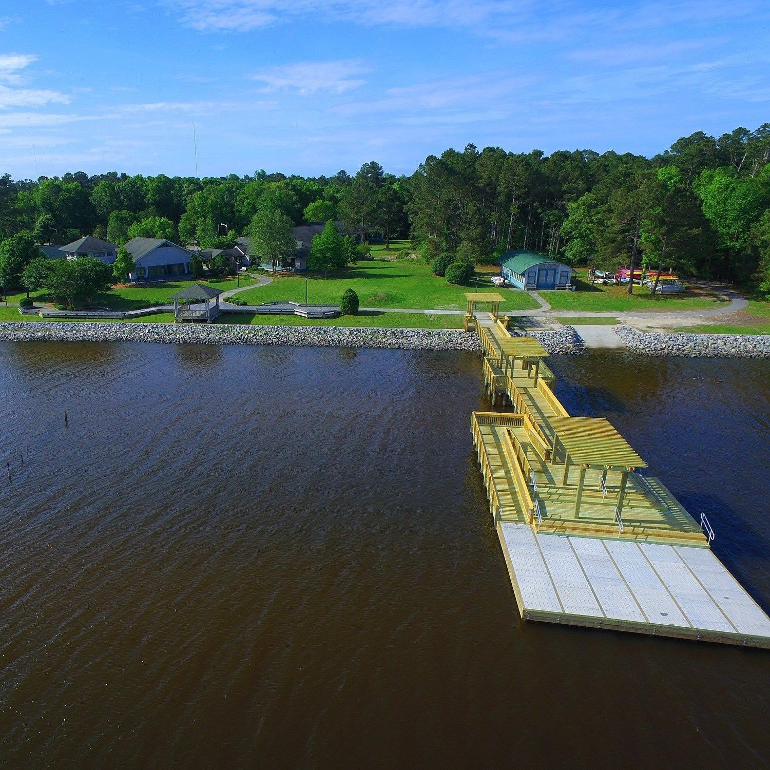  Summer Camp Aerial Photo | Columbia NC | Historic Albemarle Highway