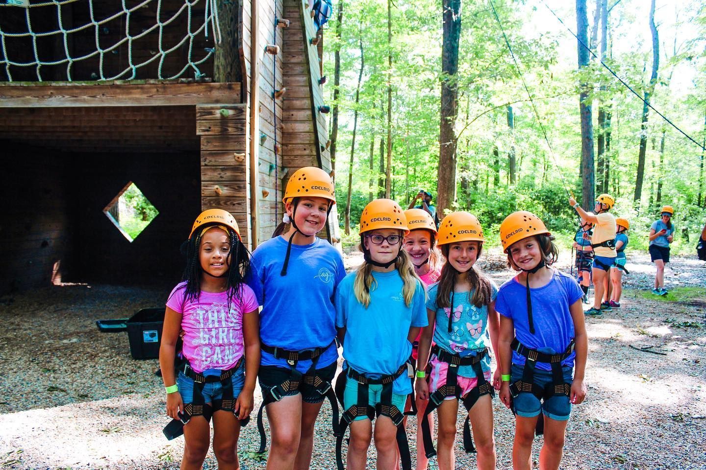 Zipline fun at Camp | Eastern 4-H Center | Historic Albemarle Highway