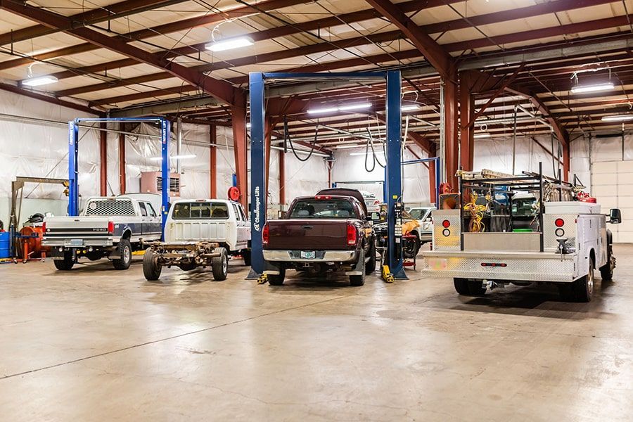 Parked Truck Ready for Repair in Albany, OR | Crabtree Automotive