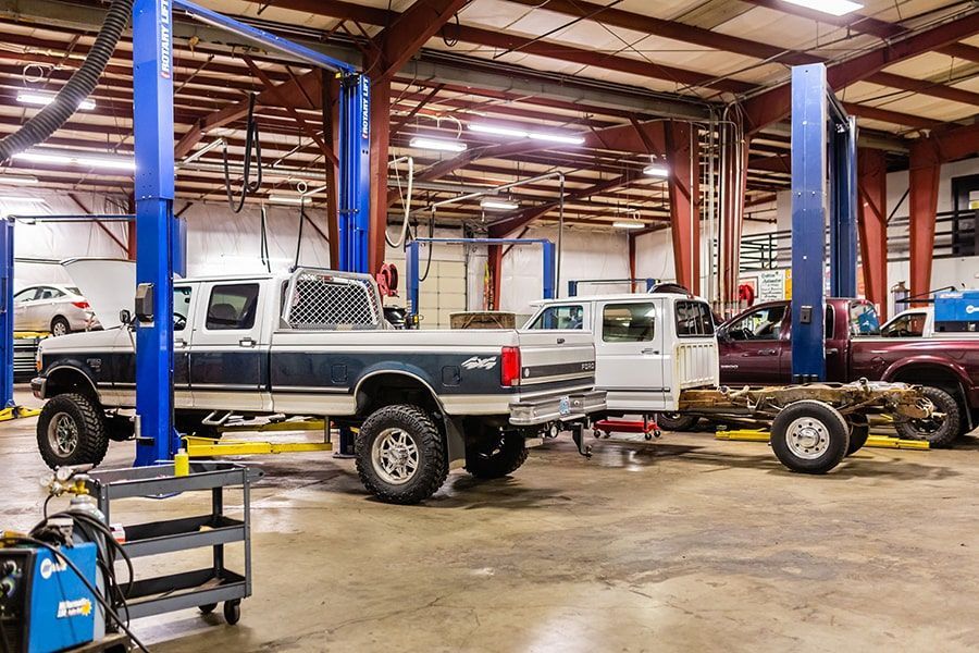 Parked Truck Which is Ready for Repair in Albany, OR | Crabtree Automotive