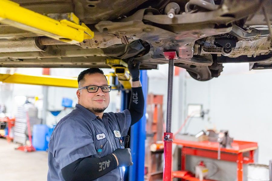 Our Mechanic is Checking a Vehicle in Albany, OR | Crabtree Automotive
