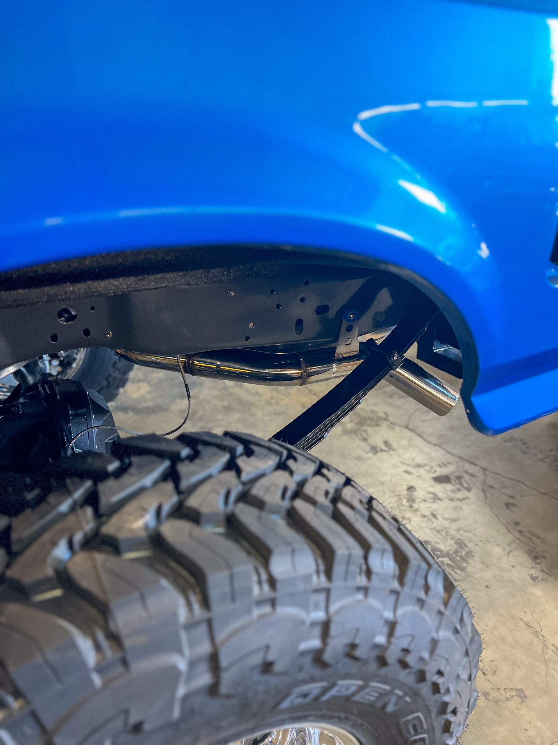Image of Blue Fender and Tire | Crabtree Automotive