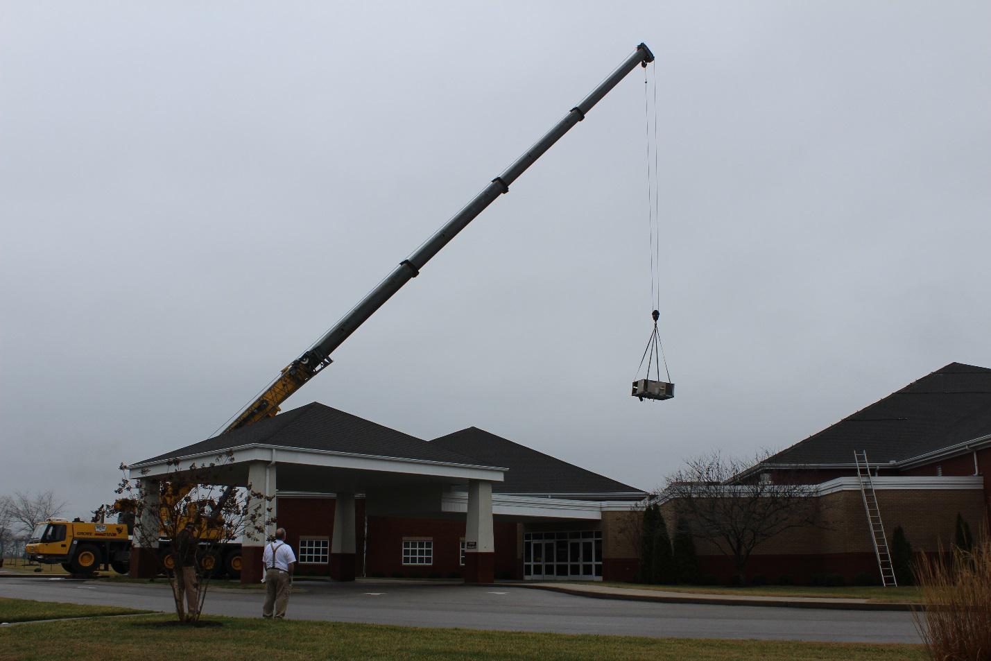 Crane Carrying Heavy Material — Columbia, TN — Industrial Contractors Inc.