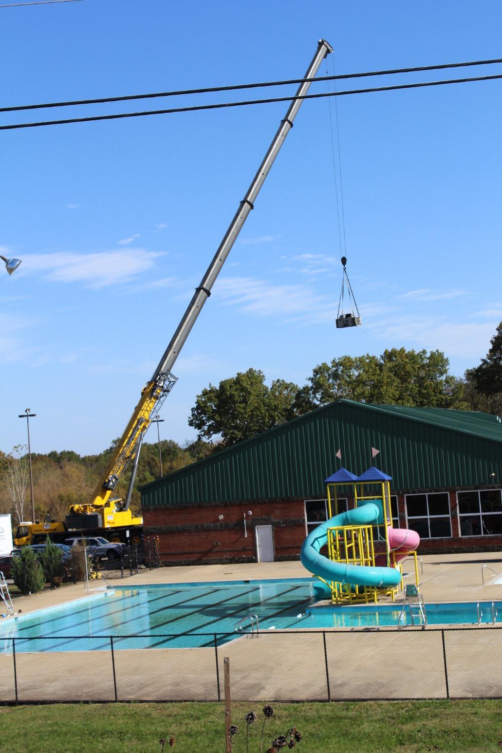 Crane on Service — Columbia, TN — Industrial Contractors Inc.