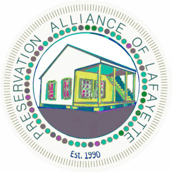 A logo for the preservation alliance of lafayette