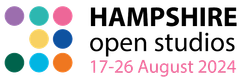 Hampshire Open Studios Logo and link to Hampshire Open Studios website.