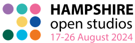 Hampshire Open Studios Logo and link to Hampshire Open Studios website.