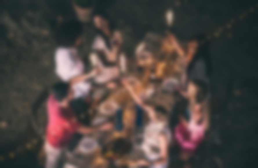 friends gathering over food