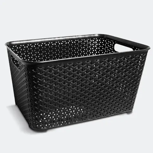 Canasto Plastico Ratan Grande Alto Art. 955