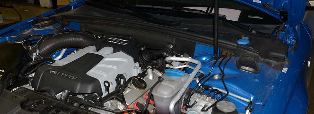 Image of Blue Car's Engine — Portland, OR — Hillside Imports