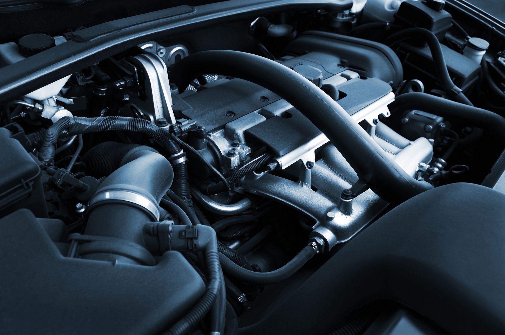 Exposed Audi engine showcasing precision Audi services in action.