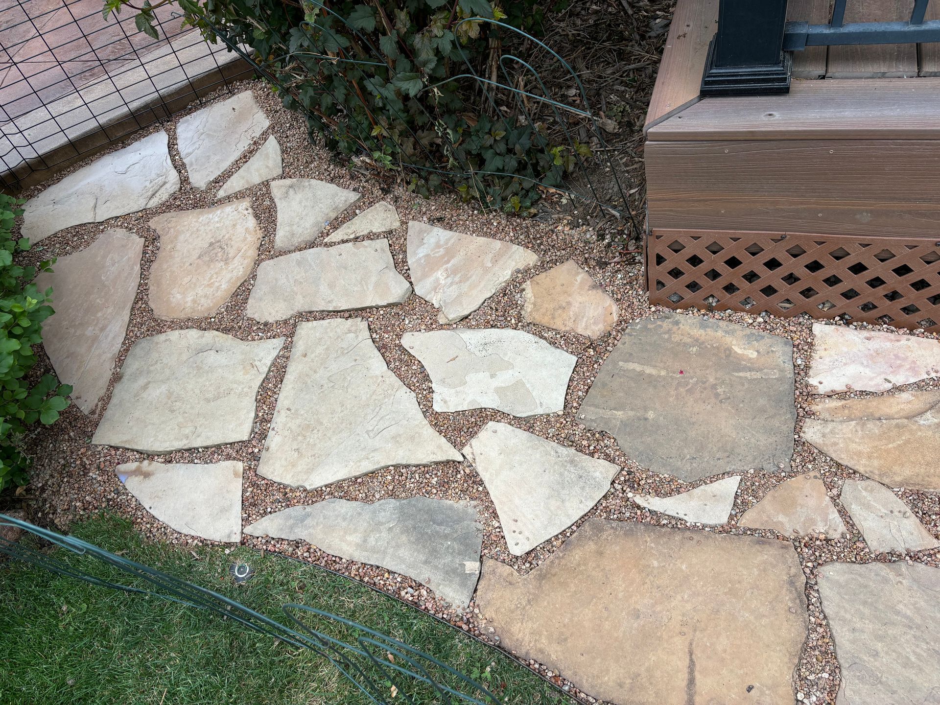 Knightscape project flagstone pathway