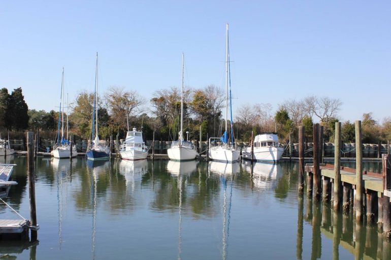 Boat Facility — Boats Docked at a Port in Hampton, VA
