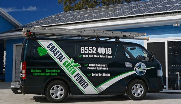 Coastal Green Power Work Van — Solar Panels in Taree, NSW