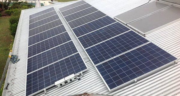 Line of Residential Solar Panels on Roof — Solar Panels in Taree, NSW