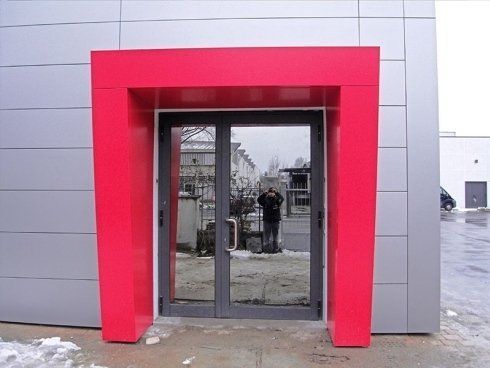 entrata negozio in vetro