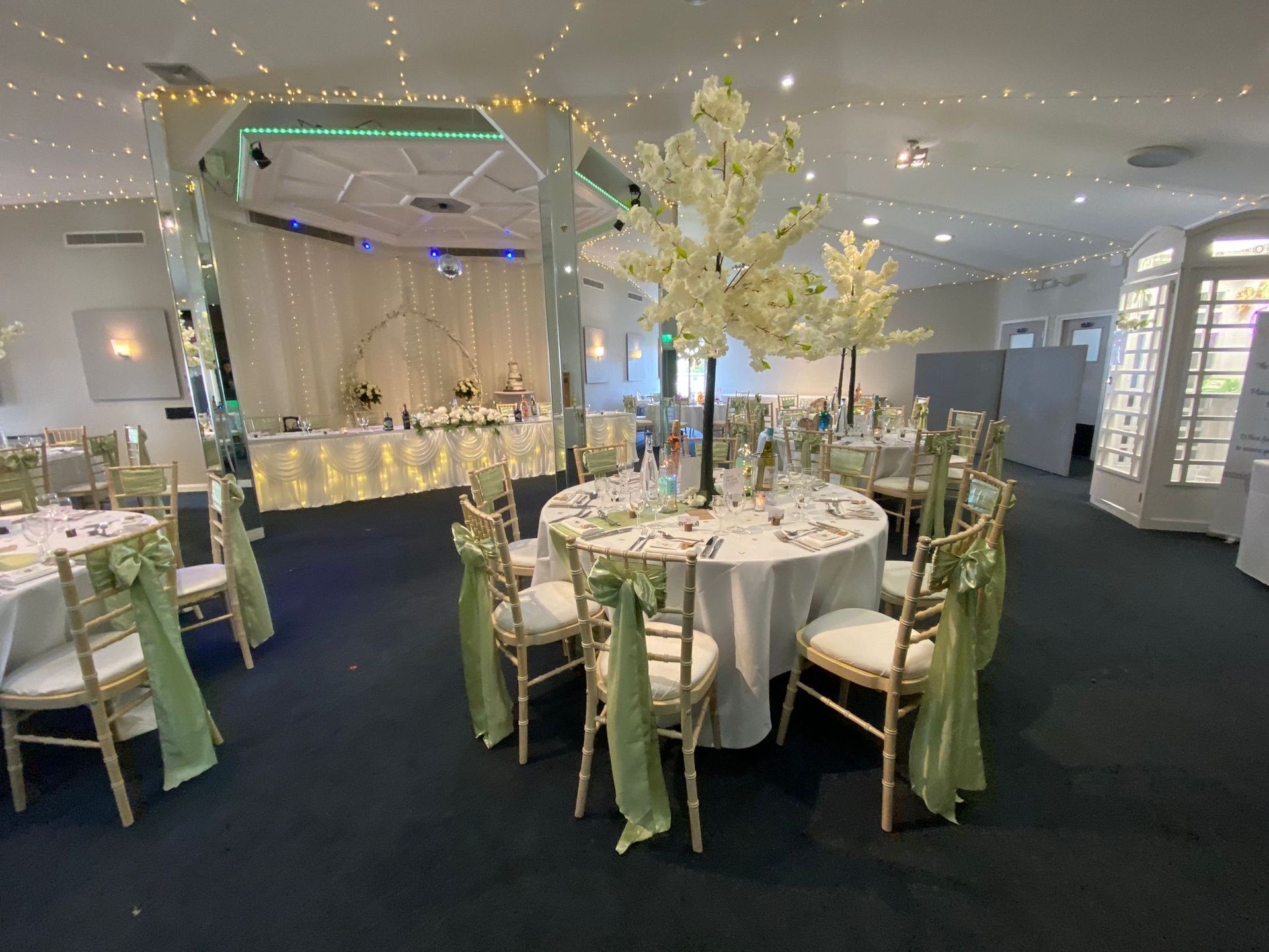 top table sage green wedding 