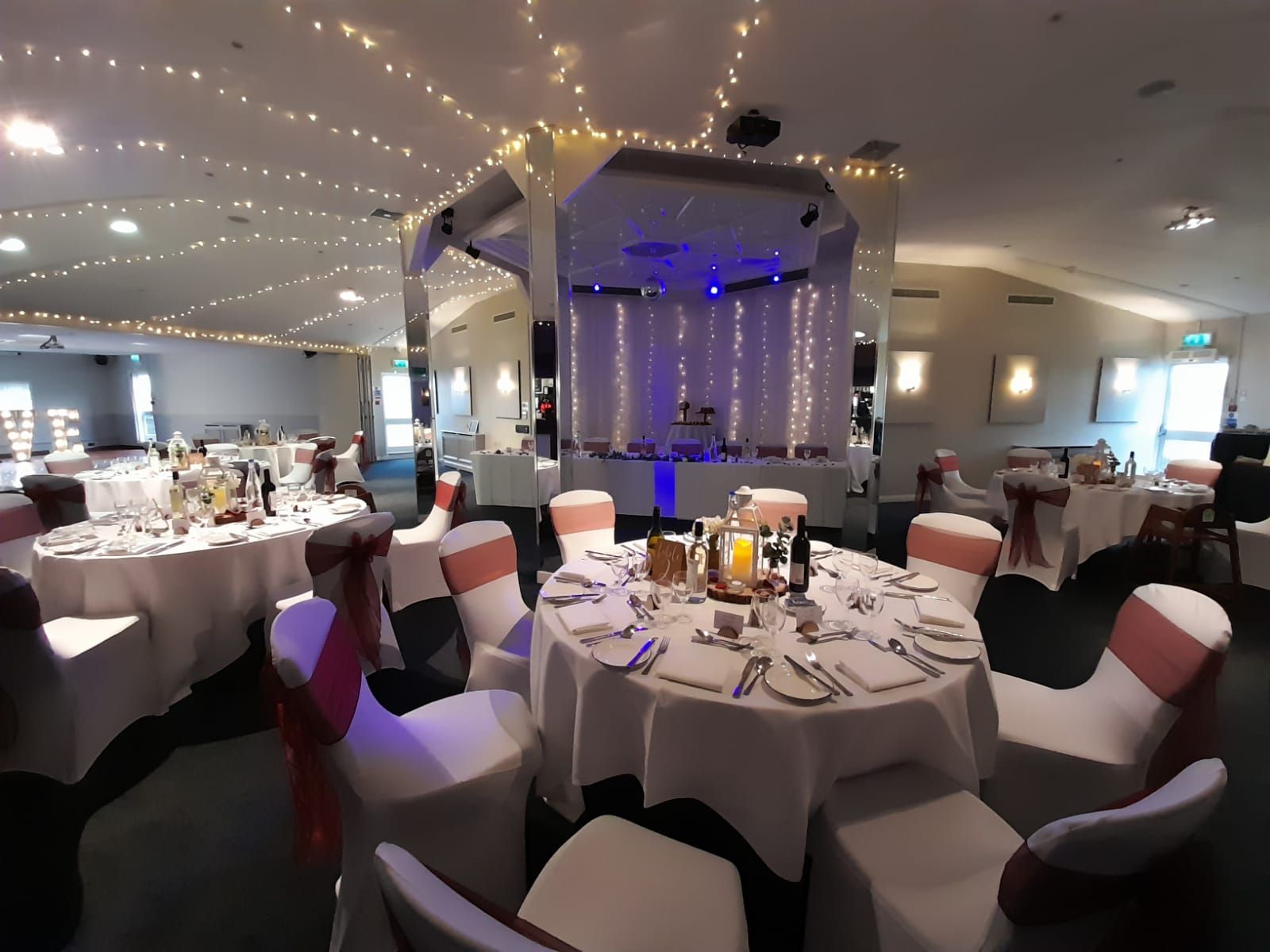 Wedding pink fairy lights