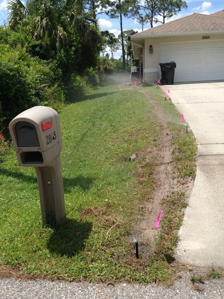 Residential Lawn With Sprinklers — Port Charlotte, FL  — American Irrigation